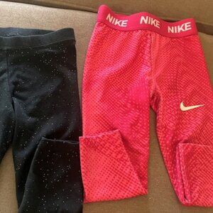 Girls 2T Stretchy Leggings (Set of 2)